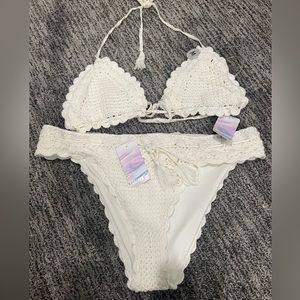 NWT Forever 21 Crochet Swimsuit